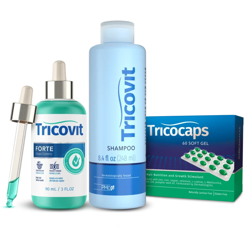 All Three (Forte Drops, Shampoo, Tricocaps) – Balance