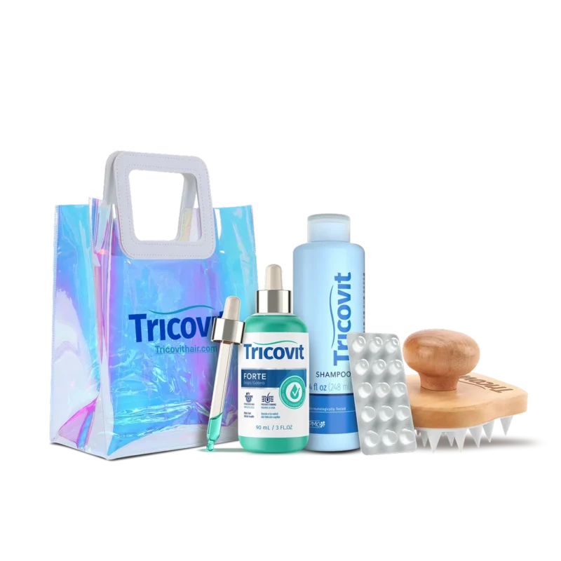 Shampoo + Tablets + Forte Drops + (Bag and Brush)